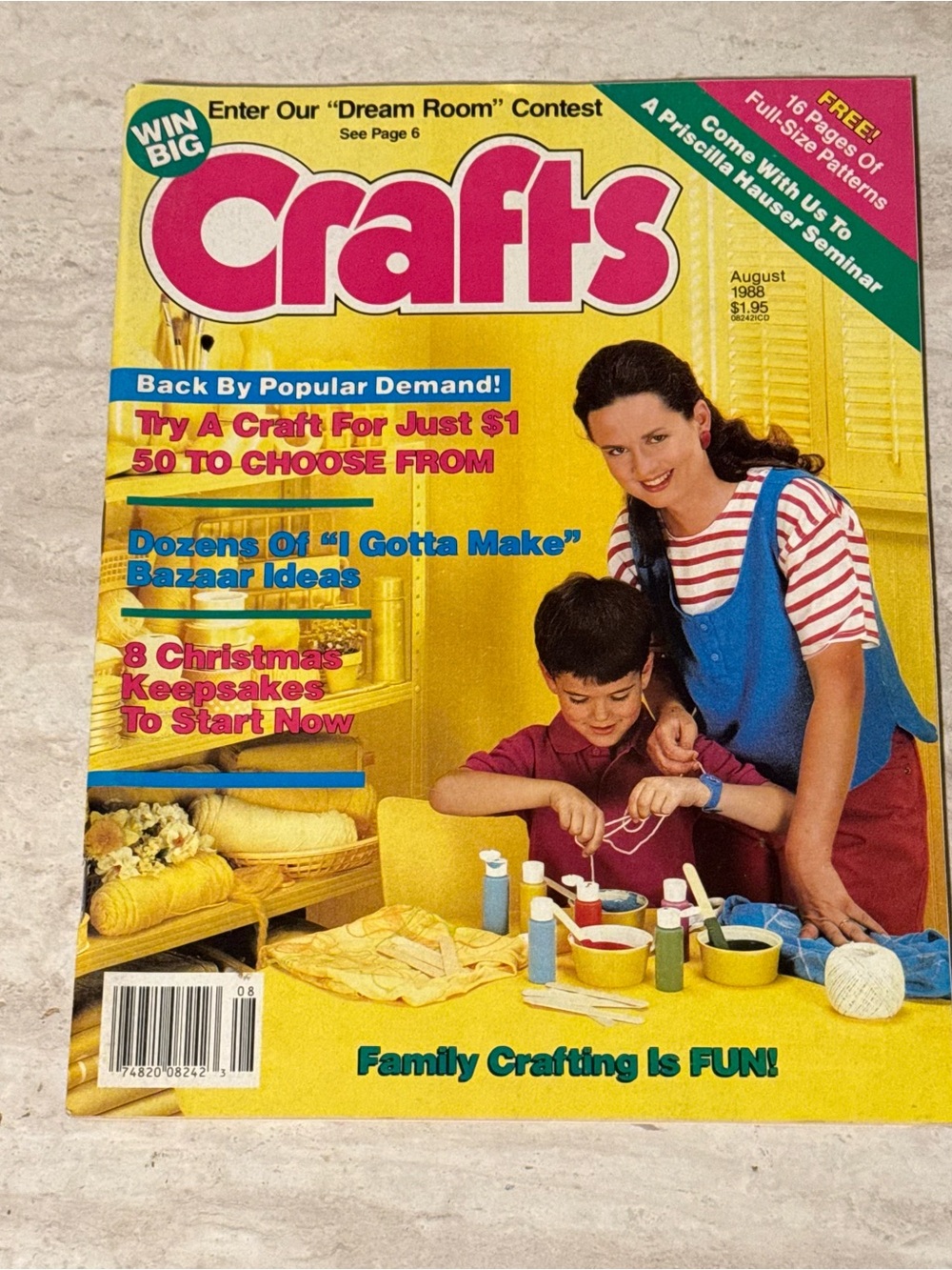 Crafts Magazine August 1988 Vintage Family Crafting